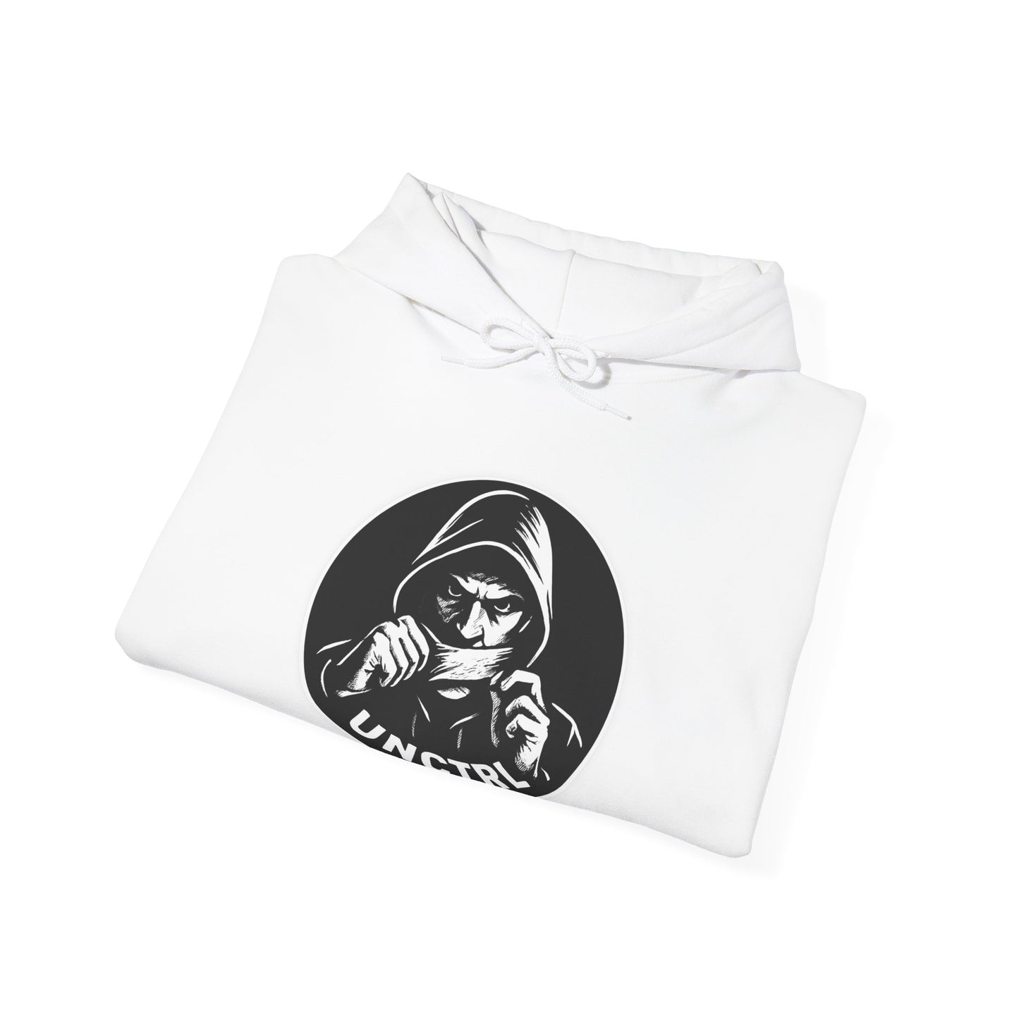 Conspiracy Hoodie — 'UNCTRL' Emblem with "Trust No One. Question Everything." Back Design