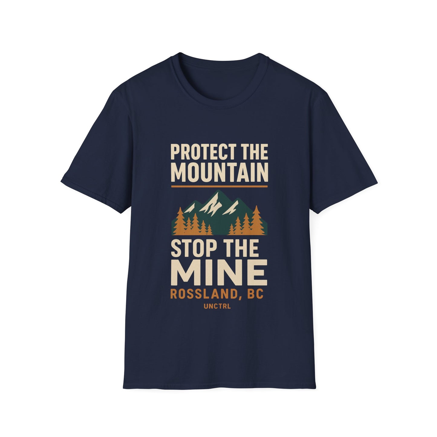 Protect the Mountain Stop the Mine T-Shirt — Rossland BC