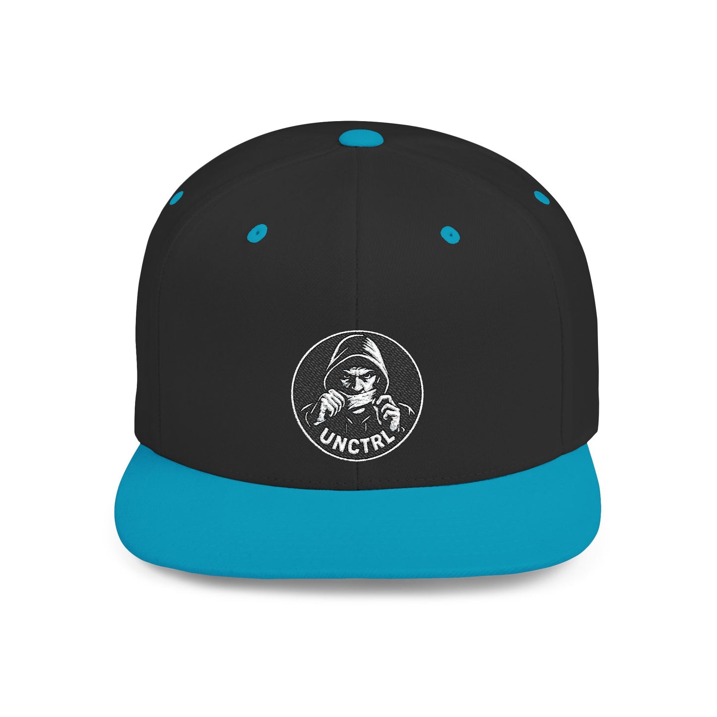 Snapback Hat — Vintage Astronaut Patch Flat-Bill Cap