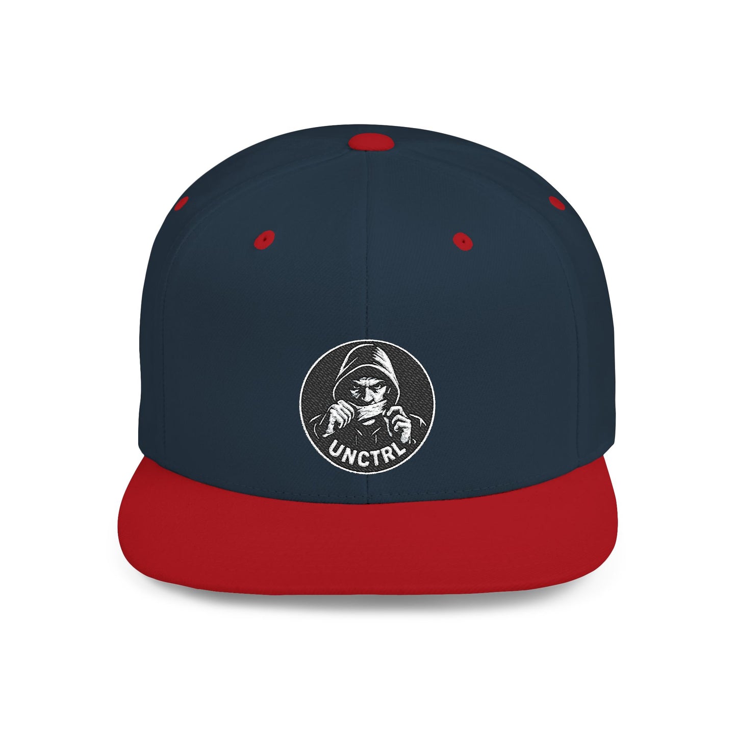 Snapback Hat — Vintage Astronaut Patch Flat-Bill Cap