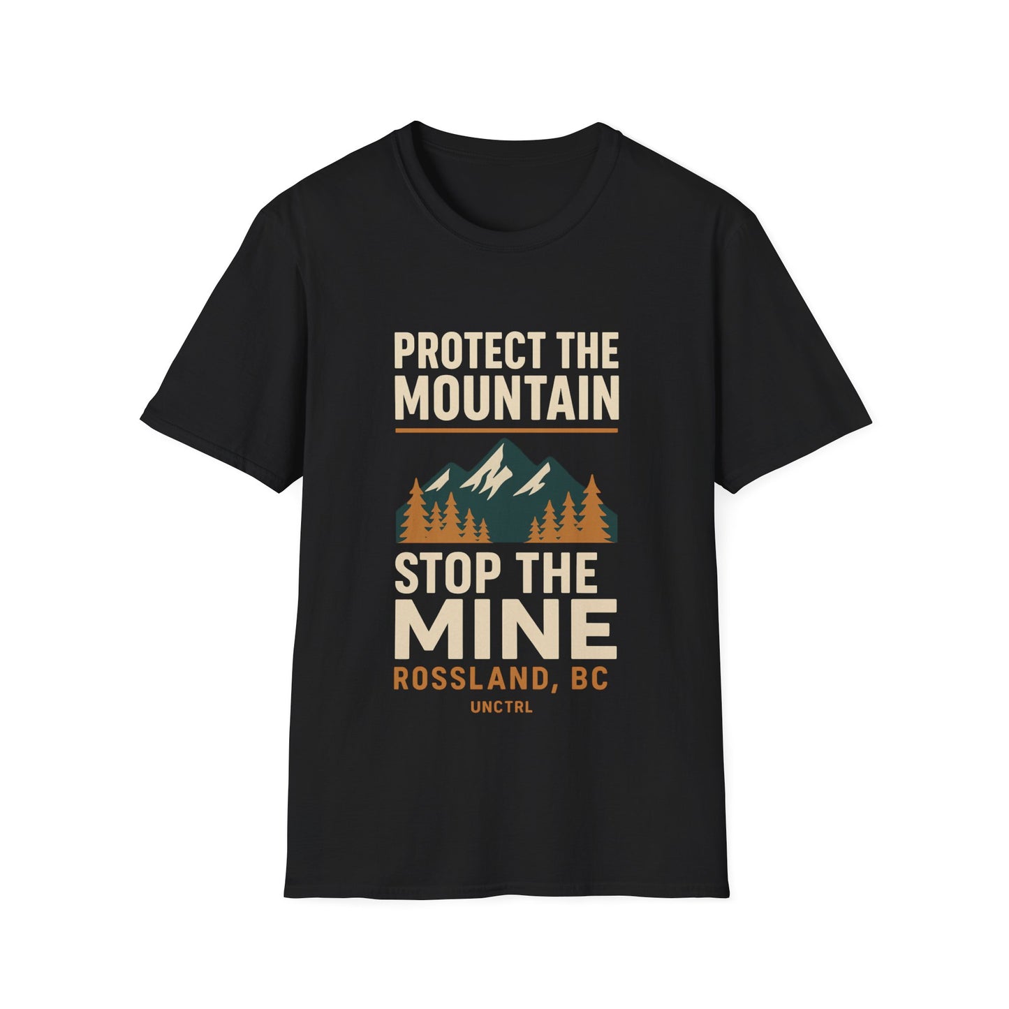 Protect the Mountain Stop the Mine T-Shirt — Rossland BC