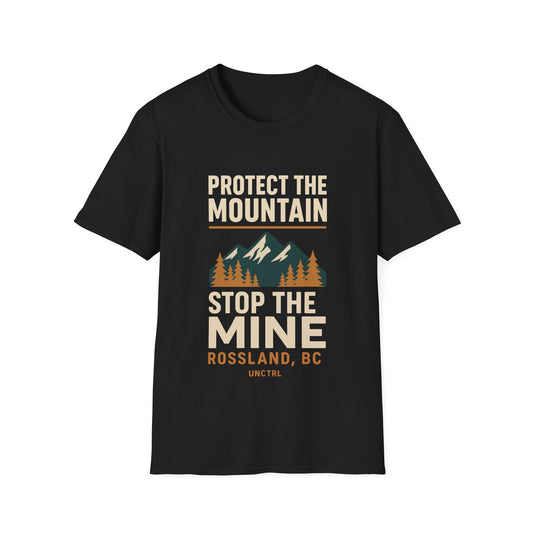 Protect the Mountain Stop the Mine T-Shirt — Rossland BC
