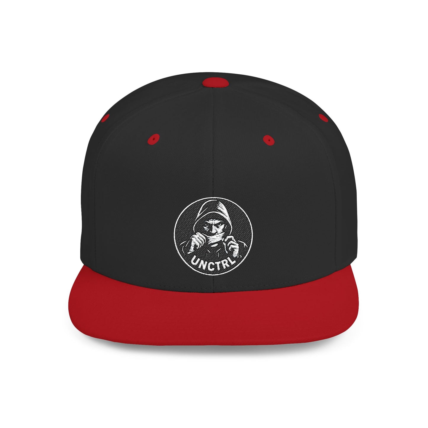 Snapback Hat — Vintage Astronaut Patch Flat-Bill Cap