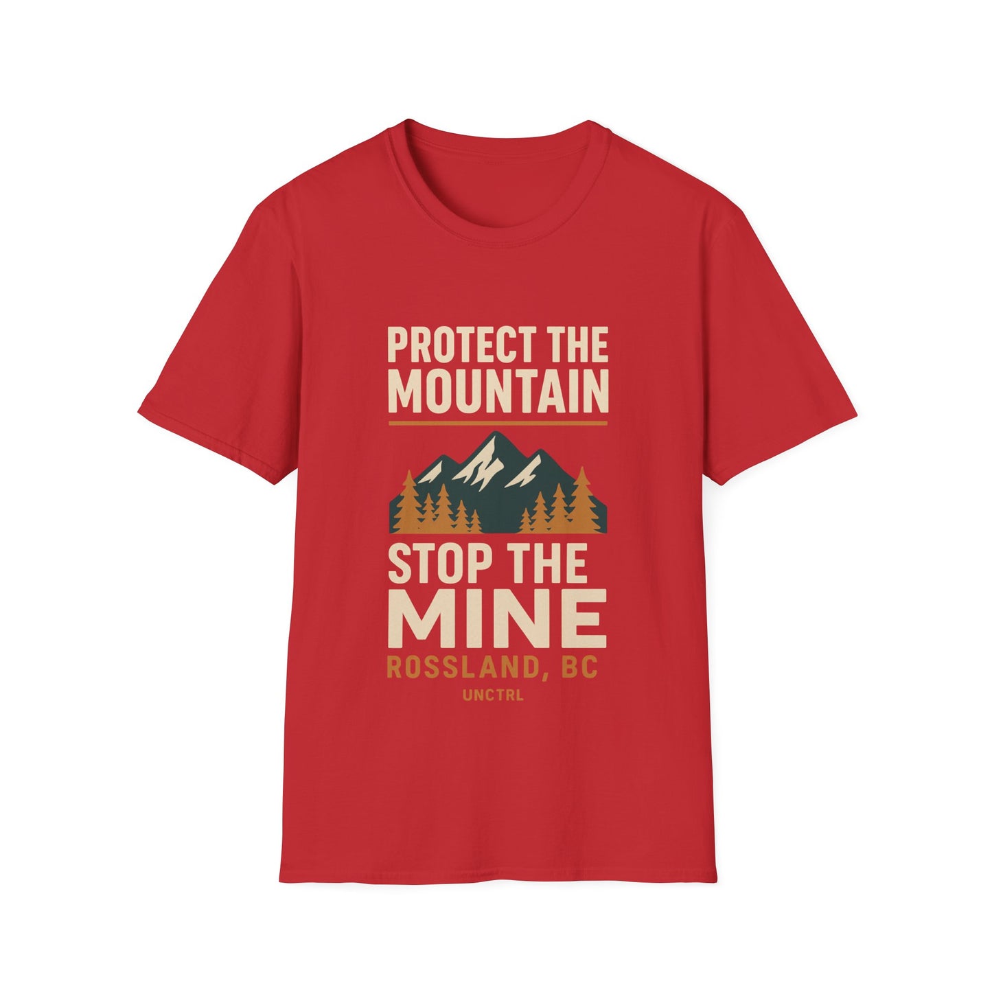 Protect the Mountain Stop the Mine T-Shirt — Rossland BC