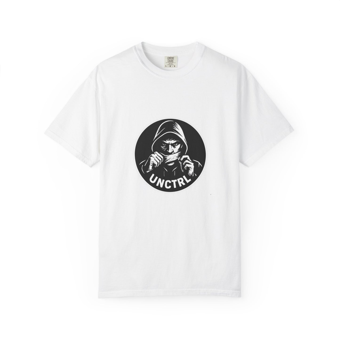 Graphic T-Shirt — 'UNCTRL' Hooded Rebel Logo Tee
