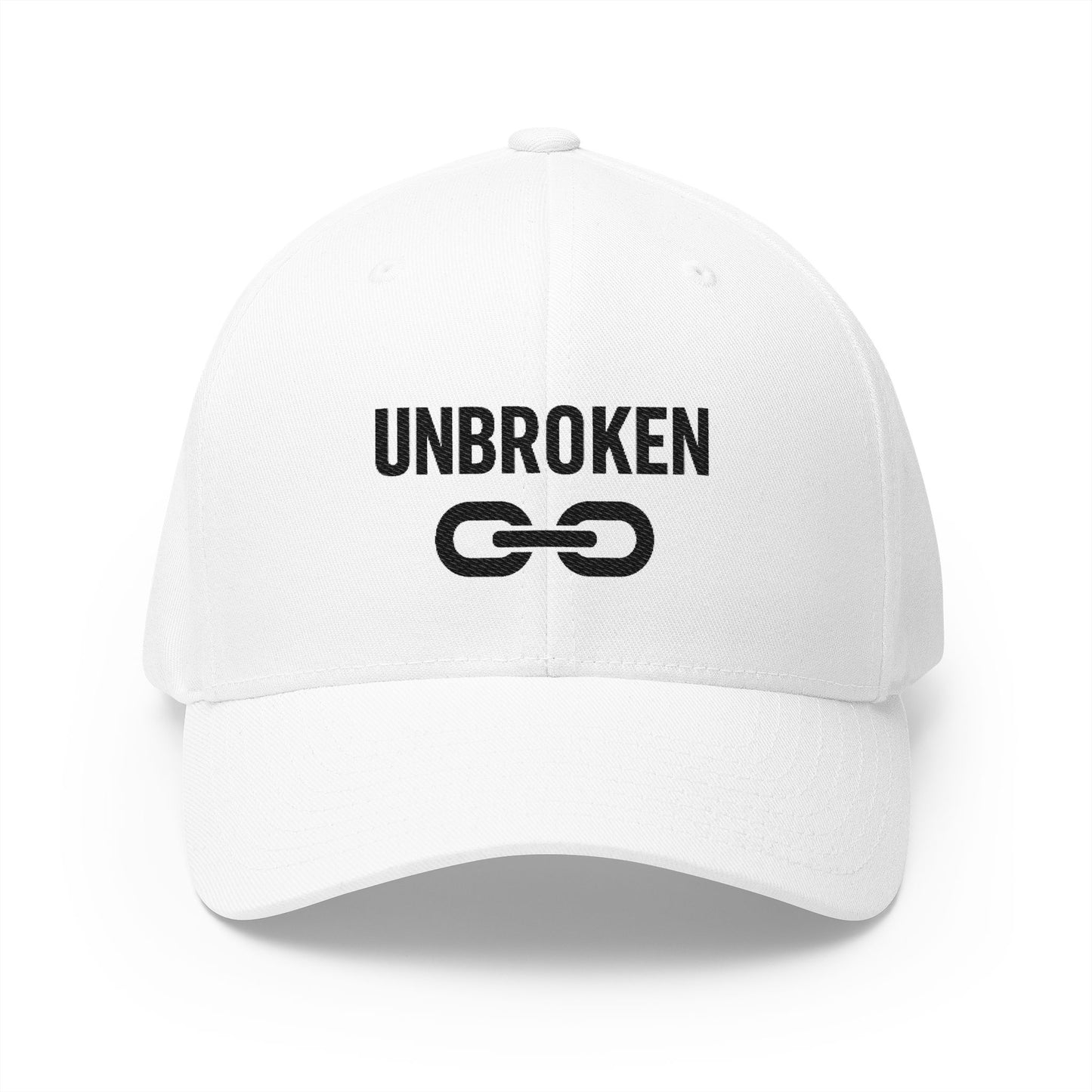 Unbroken Embroidered Cap — Inspirational Chain Logo Baseball Hat