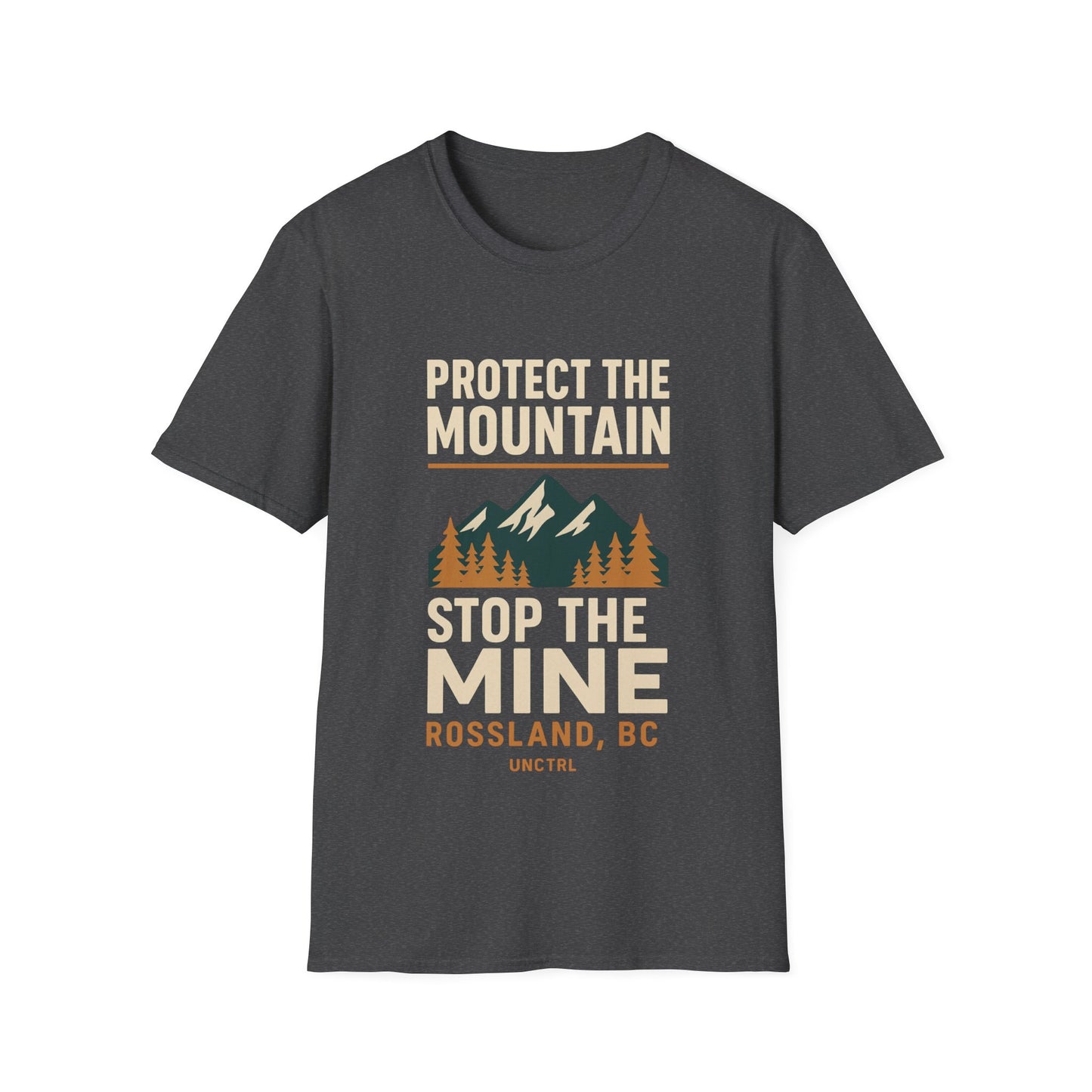 Protect the Mountain Stop the Mine T-Shirt — Rossland BC