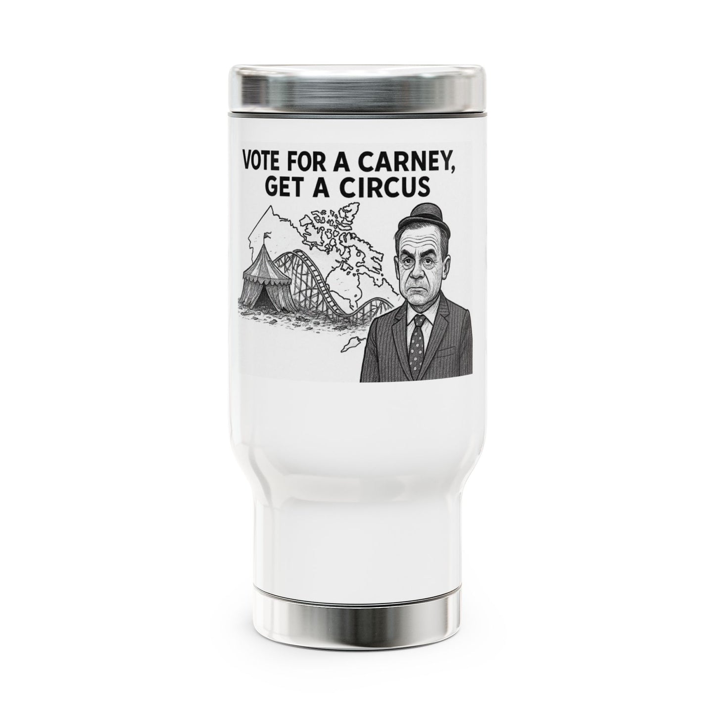 Political Statement Travel Mug — "If Government Is The Answer, It Was A Bad Question" 14oz Stainless Steel