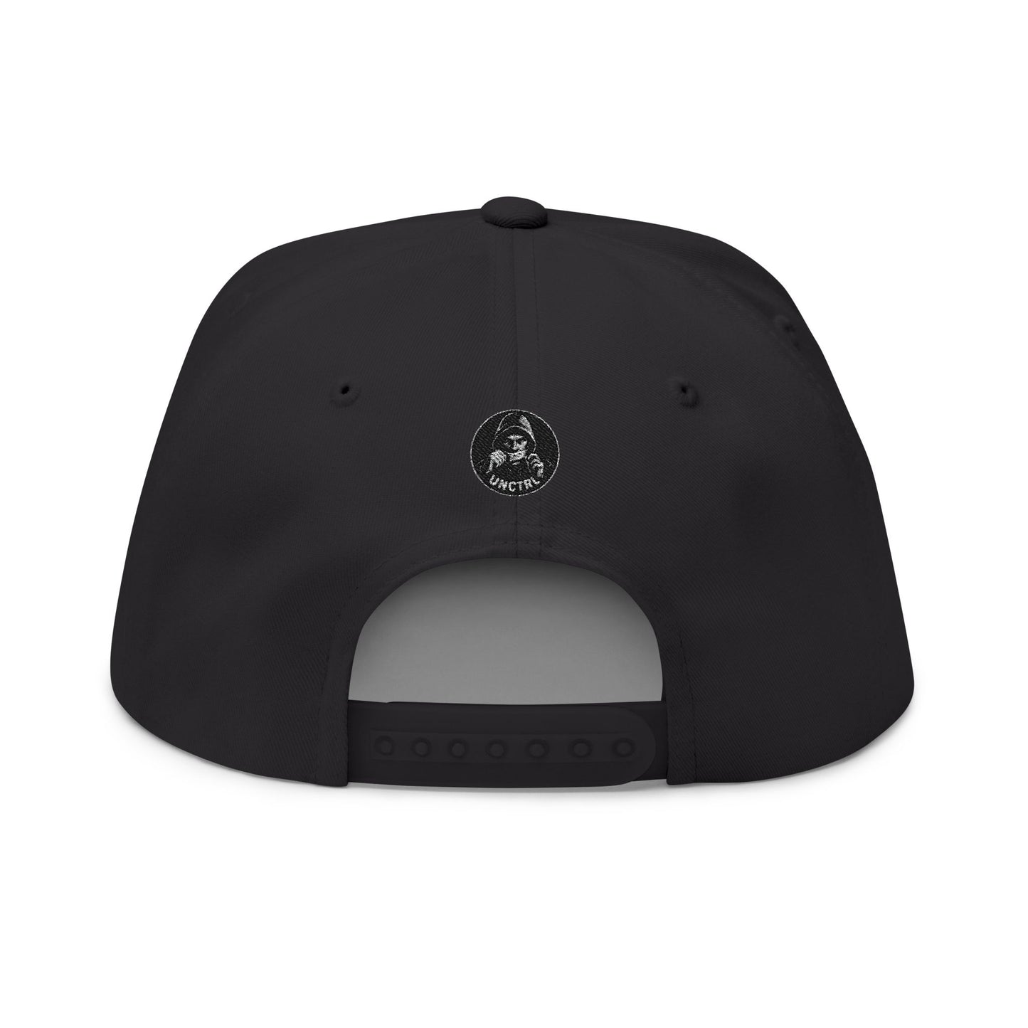 Flat Bill Cap — 'WARNING: UNPROGRAMMED' Embroidered Snapback Hat
